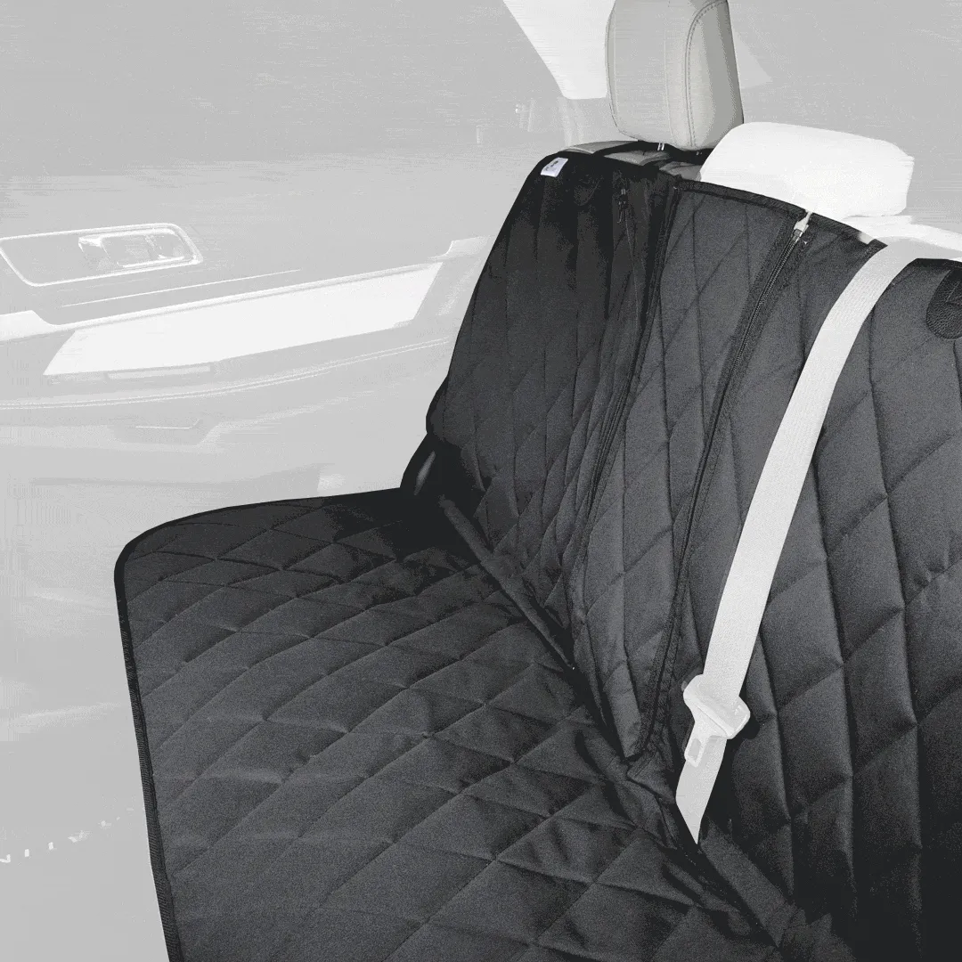 Rear Seat Cover for Fold Down Seats with Hammock Mesh Window