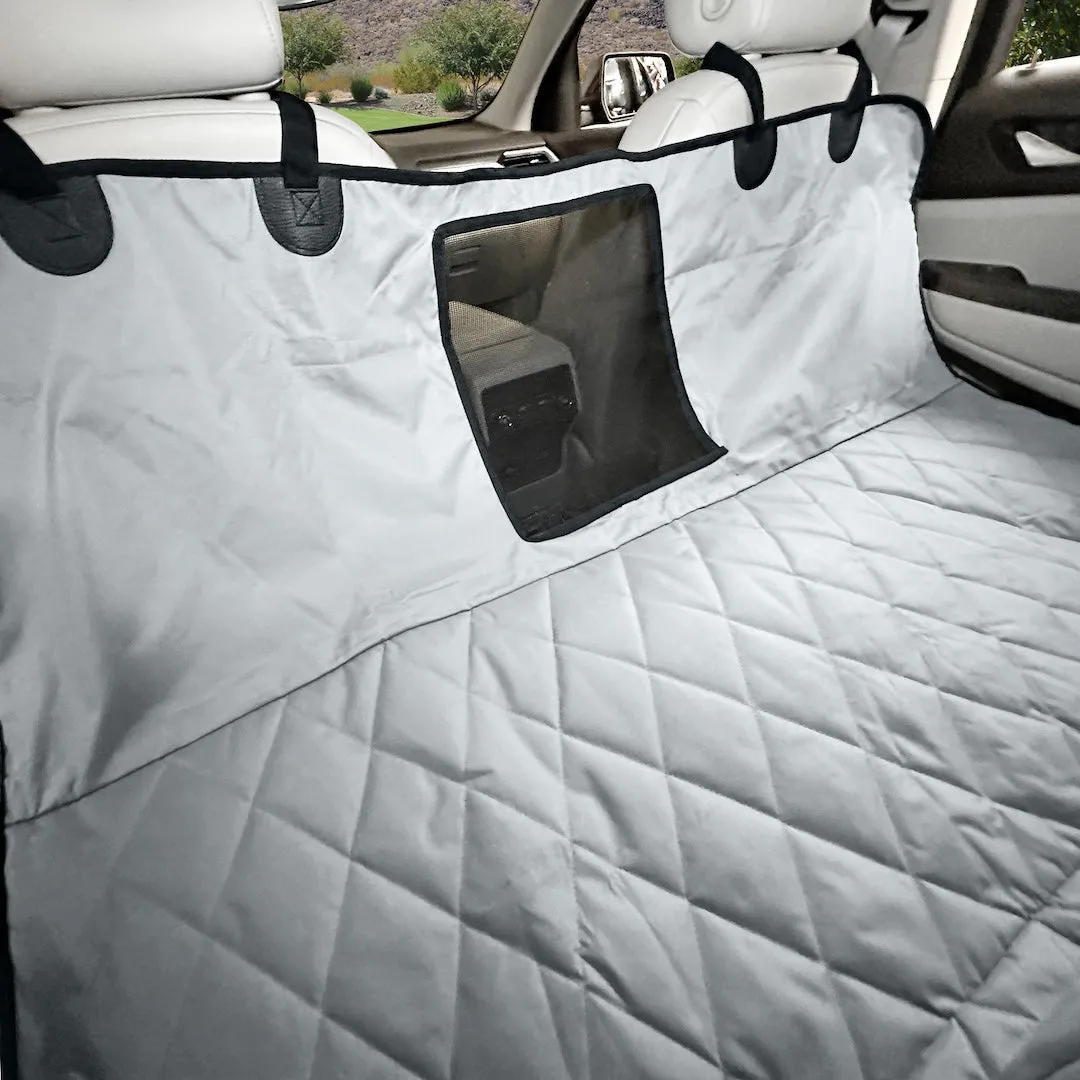 Rear Seat Cover for Fold Down Seats with Hammock Mesh Window