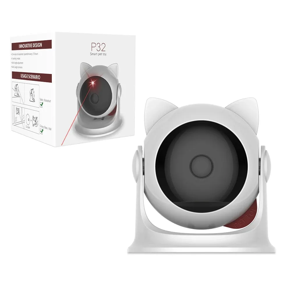Rechargeable Automatic Cat Laser Toy with Adjustable Speeds and Angles