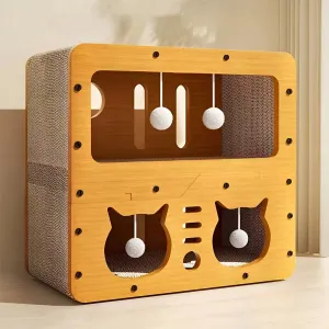 Wear-resistant Cat Scratch Board House Four Seasons Cat Climbing Tower Toy Nest