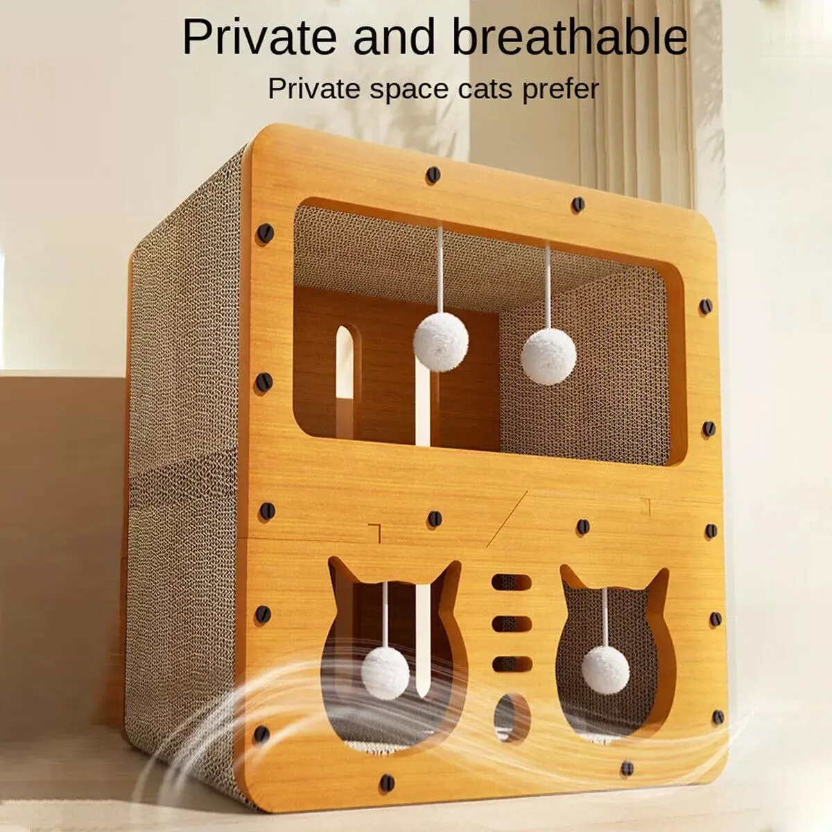 Wear-resistant Cat Scratch Board House Four Seasons Cat Climbing Tower Toy Nest