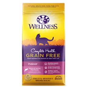 Wellness Grain Free Complete Health Indoor Salmon & Herring Dry Cat Food